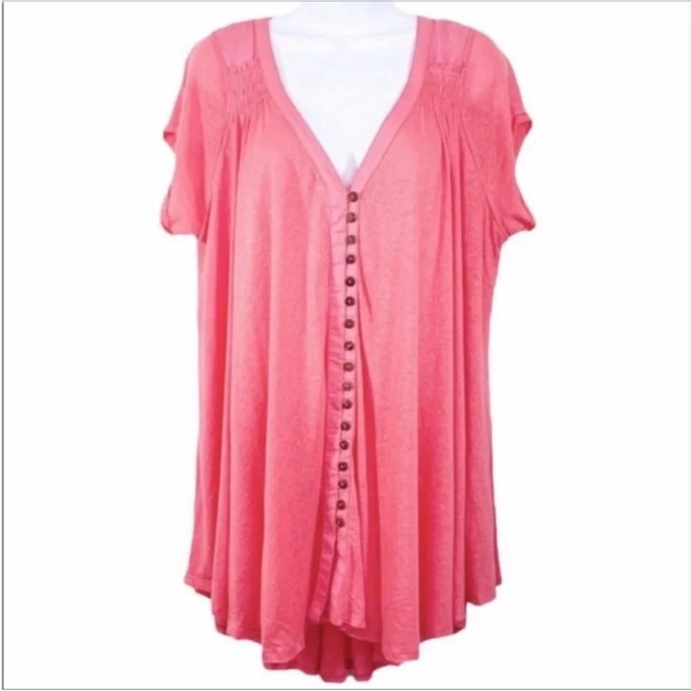 FREE PEOPLE highland tee tunic top S